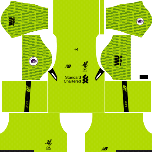 Liverpool Dream League Soccer Goalkeeper Third Kit 2017-2018