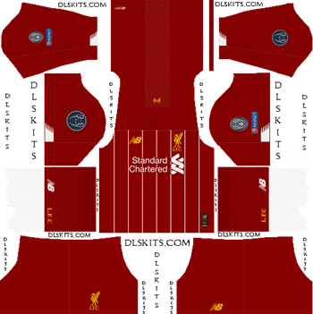 Liverpool Home Champions League 2019-20 - DLS 19 Kits - Dream League Soccer Kits