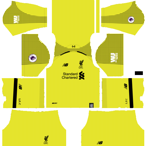 Goalkeeper Dream League Soccer Kits Liverpool 2018-19 Season 512x512 URL