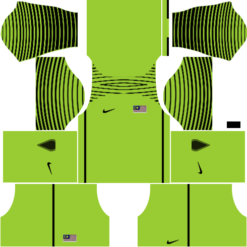 Nike Malaysia Dream League Soccer Kits & Logo URL 2017-2018 {DLS Kits} Malaysia Kits Goalkeeper Away