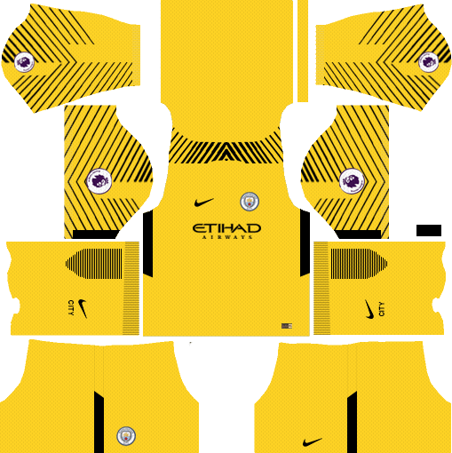 Dream League Soccer Kits Manchester City Goalkeeper Away 2018 512x512