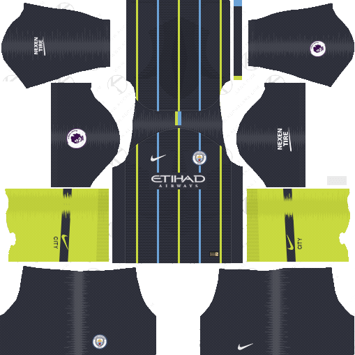 Manchester City Away Kit 2018-19 Dream League Soccer Kits URL 512x512