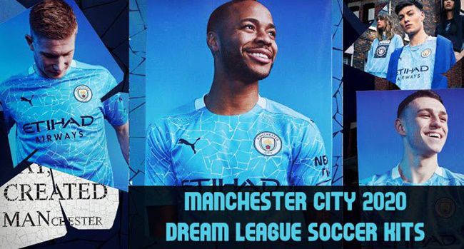 Manchester City 2020-21 Dream League Soccer Kits | DLS 20 Kits