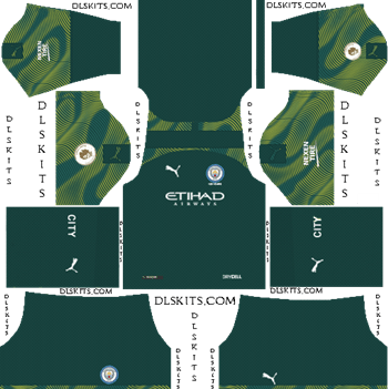 Manchester City 2019-2020 Dream League Soccer Kits & Logo Dream League Soccer Kits Manchester City Goalkeeper Home Kit 2019-20