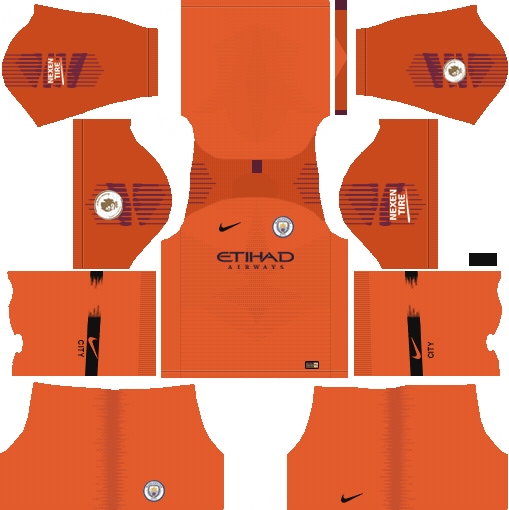 Manchester City Goalkeeper Home Kits 2018-19 - Dream League Soccer Kits
