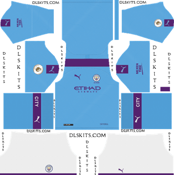 Manchester City 2019-2020 Dream League Soccer Kits & Logo