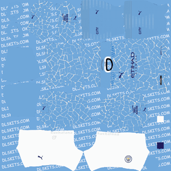 Manchester City Home Kit 2020 Dream League Soccer Kits - DLS 20 Kits