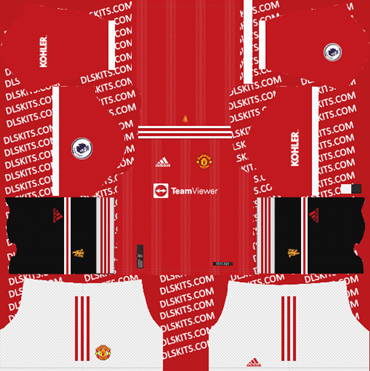 Manchester United 2021 Home Kit for DLS 2019