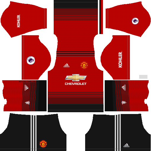 Manchester United 2018-19 Home Kit Dream League Soccer Kits