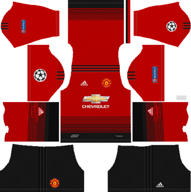 Manchester United UCL Kit Home - DLS 2018 Kits