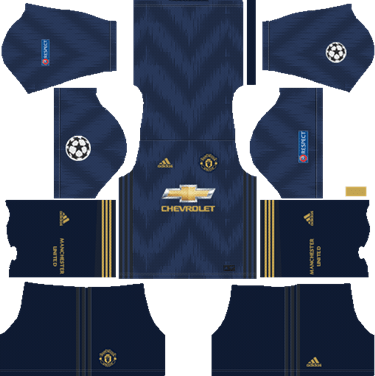 Manchester United UCL Kit Third - DLS 2018 Kits