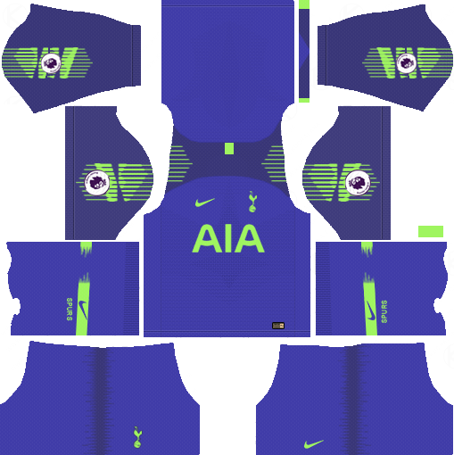 Tottenham Hotspur Goalkeeper 2018-19 Kit Dream League Soccer Kits URL 512x512
