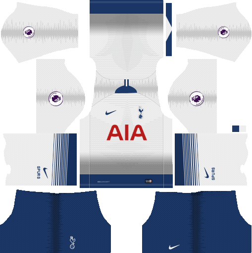 Nike Home Tottenham Hotspur 2018-19 Dream League Soccer Kits