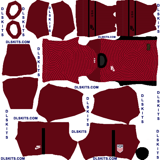 Nike USA 2020 Goalkeeper Home Dream League Soccer Kits