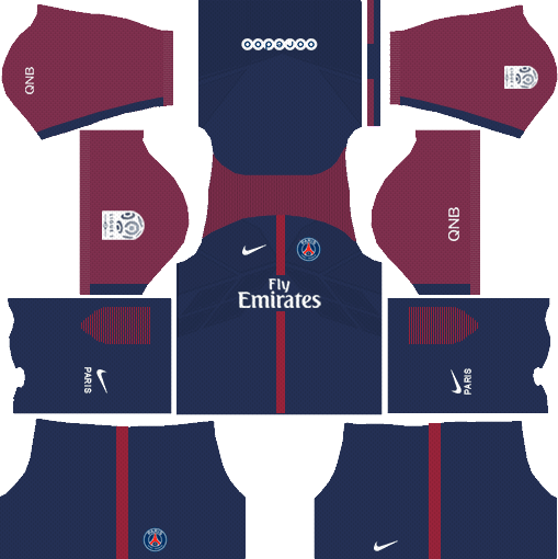 Dream League Soccer Kits PSG 2017-2018 {Paris Saint Germain}