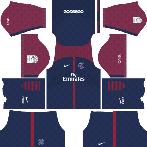 Dream League Soccer Kits PSG 2017-2018 512x512 URL