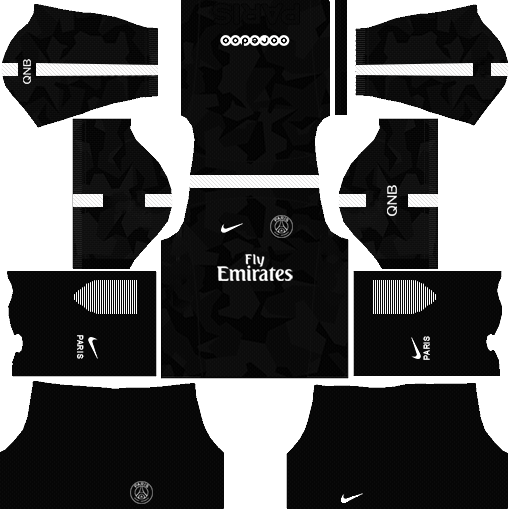 Dream League Soccer 512x512 Kits URL PSG 2017-2018