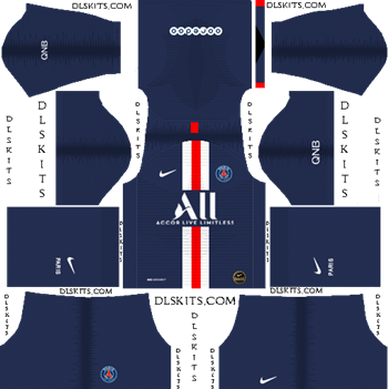 Paris Saint-Germain (PSG) 2019-2020 Dream League Soccer Kits Dream League Soccer Kits Paris Saint Germain 2019-20 Home Kit