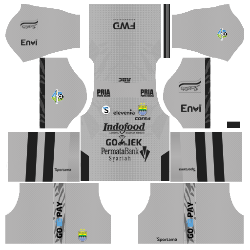 Persib Bandung 2018-19 Dream League Soccer Kits & Logo Goalkeeper Persib Bandung 2018-19 Dream League Soccer 512x512 Kits URL - Away
