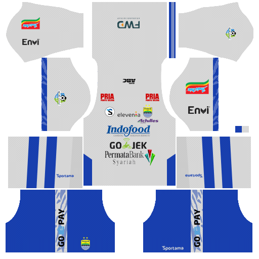 Persib Bandung 2018-19 Dream League Soccer Kits & Logo Persib Bandung 2018-19 Dream League Soccer Kits 512x512 URL - Third