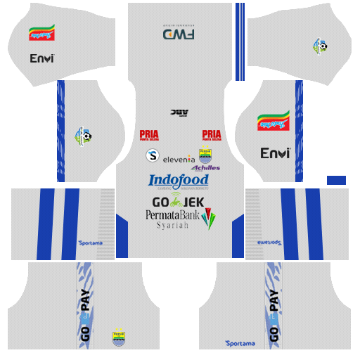 Persib Bandung 2018-19 Dream League Soccer Kits & Logo Persib Bandung 2018-19 Dream League Soccer Kits 512x512 URL - Third