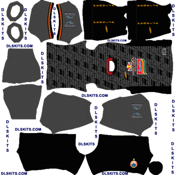Persija Jakarta 2020-21 Dream League Soccer Kits | DLS 20 Kits Persija Jakarta Goalkeeper Home Dream League Soccer Kits 2020