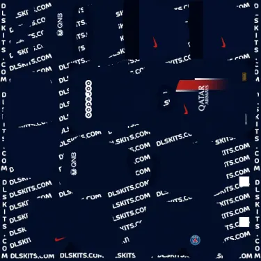 PSG 2023-24 Home Dream League Soccer Kits - DLS 24 Kits