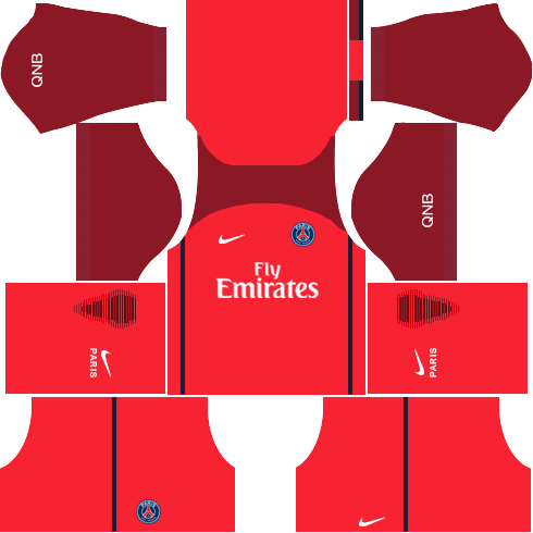 Paris Saint Germain PSG Kit 2016-17 Dream League Soccer Kits
