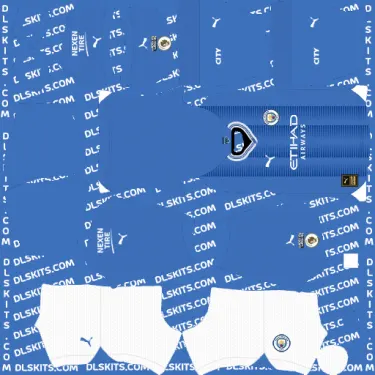Manchester City Dream League Soccer Kits 2023-24 Puma Manchester City Home Dream League Soccer Kits 2023-24 - DLS 23 Kit