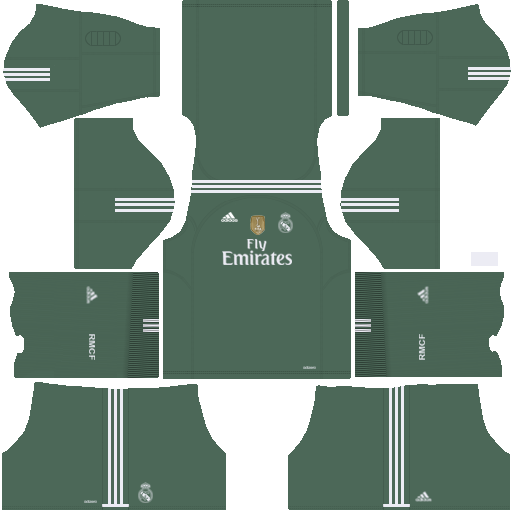 Real Madrid Goalkeeper Home Dream League Soccer Kits 2018 512x512