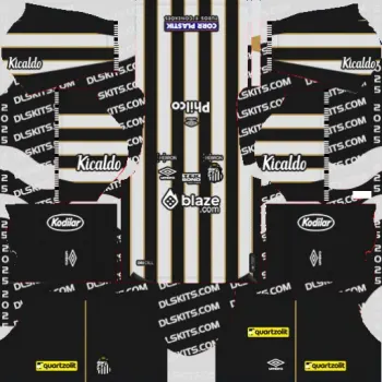 Neymar Santos FC Kits 2025 For DLS 19 Santos Away Kit 2025 DLS 2019