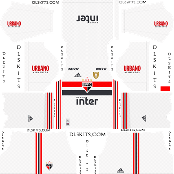Sao Paulo FC Home Kit 2019-20 - DLS 19 Kits - Dream League Soccer Kits