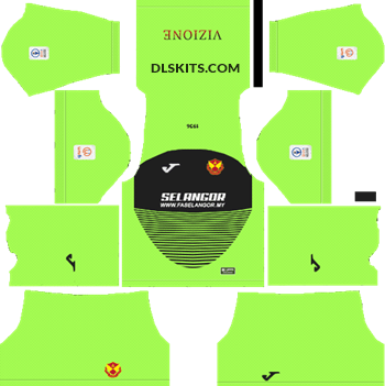 Selangor 2019 Kit Goalkeeper Home - DLS Kits - Dream League Soccer Kits URL 512x512