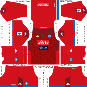 SSC Napoli 2019-20 Dream League Soccer Kits SSC Napoli Goalkeeper Home Kit 2019 Dream League Soccer Kits