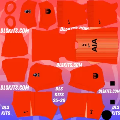 Tottenham 2025-26 Goalkeeper Third Premier League Dream League Soccer Kits URL for DLS 25