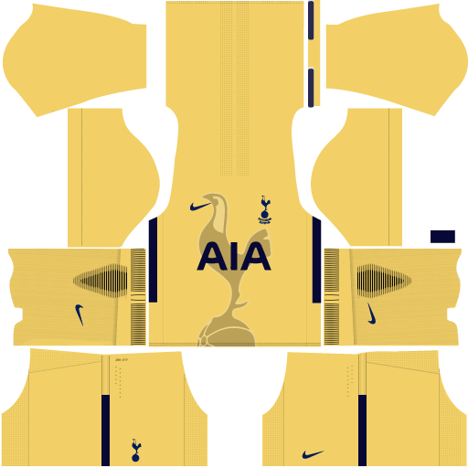 Tottenham Hotspur Goalkeeper Home Dream League Soccer Kits 512x512 URL