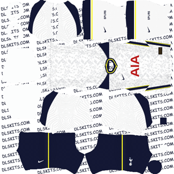 Tottenham Hotspur 2020-21 Dream League Soccer Kits | DLS 21 Kits Tottenham Hotspur Home Kit 2020-2021 - DLS 20 Kits