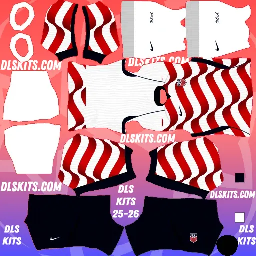United States FIFA World Cup 2026 Dream League Soccer Kits For DLS 26