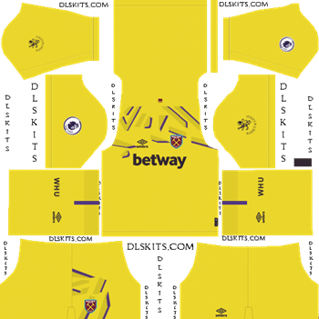 Dream League Soccer Kits West Ham United Goalkeeper Away Kit 2019-2020