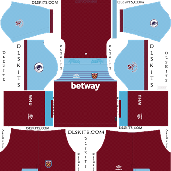 Dream League Soccer Kits West Ham United Home Kit 2019-2020