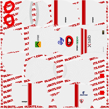 Zamalek SC 2022 Home Dream League Soccer Kits - DLS 2022-23 Kits